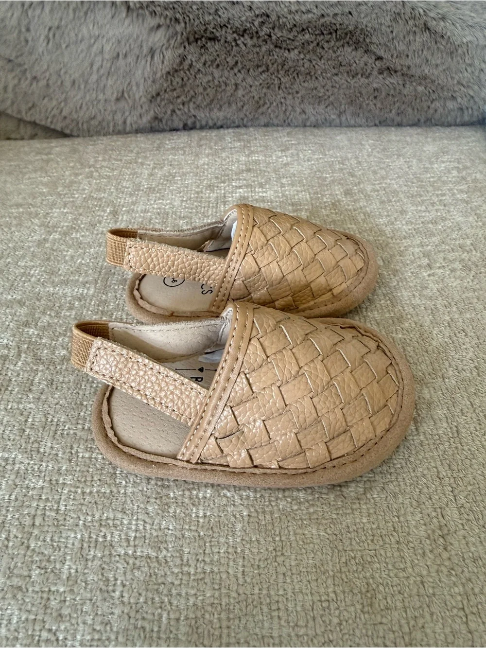 Babe Basics Infant Slip-On Woven Leather Moccasin (0-6m)